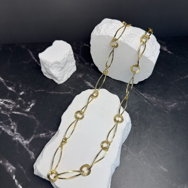 Collana oro giallo rosato